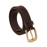 Genuine Full Grain Leather Belt - Single Side Brown - 1253BR