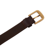Genuine Full Grain Leather Belt - Single Side Brown - 1253BR