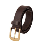 Genuine Full Grain Leather Belt - Single Side Brown - 1253BR