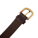 Genuine Full Grain Leather Belt - Casual Brown - 1502BR