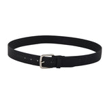 Genuine Full Grain Leather Belt - Basket Black - 1506BL