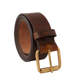 Genuine Full Grain Leather Belt - Oil Pull Up - Brown - 1551OLPL