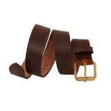 Genuine Full Grain Leather Belt - Oil Pull Up - Brown - 1551OLPL