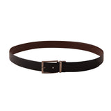 Genuine Full Grain  Leather Belt - Buffalo Print Black / Cognac Reversible - 1709BLCN