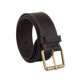 Genuine Full Grain Leather Belt - Contrast Stitching Black - 1750BL