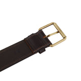 Genuine Full Grain Leather Belt - Contrast Stitching Brown - 1750BR