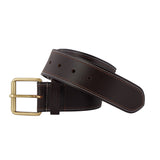 Genuine Full Grain Leather Belt - Contrast Stitching Brown - 1750BR