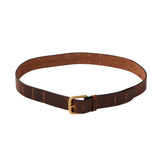 Genuine Full Grain Leather Belt - Oil Pull Up - Brown /Tan - 1752OLPL