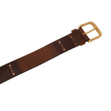 Genuine Full Grain Leather Belt - Oil Pull Up - Brown /Tan - 1752OLPL