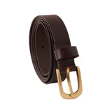 Genuine Full Grain Leather Belt - Woman's Classic Brown - 2300BR