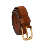 Genuine Full Grain Leather Belt - Woman's Classic Tan - 2300TN
