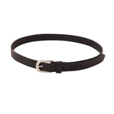 Genuine Full Grain Leather Belt - Woman's Classic Black - 2300BL
