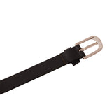 Genuine Full Grain Leather Belt - Woman's Classic Black - 2300BL
