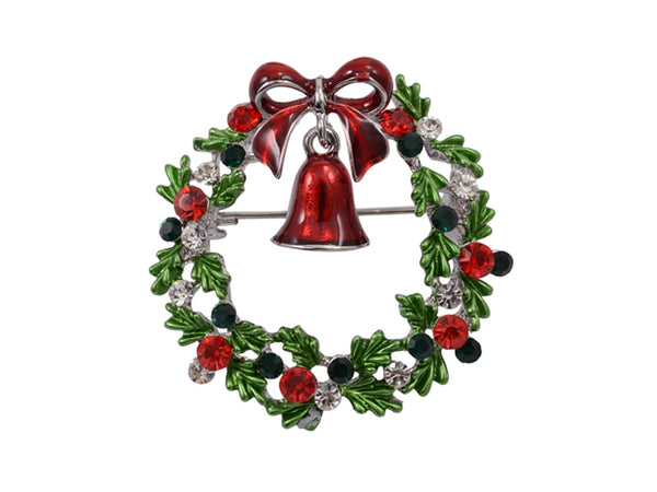 Kiwicraft Christmas Garland Brooch with Box