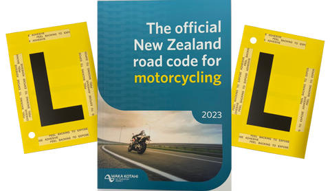ROAD CODE FOR MOTORCYCLISTS (MOTORBIKE) WITH LEARNERS "L" PLATE - LATEST EDITION