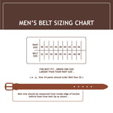Genuine Full Grain Leather Belt - Crocodile Print - Tan / Brown Reversible - 1711TNBR