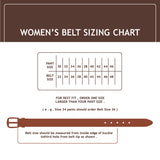 Genuine Full Grain Leather Belt - Woman's Classic Black - 2300BL