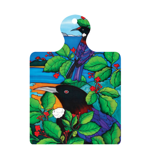 Jo May -Tui - Ceramic Cork Backing Trivet - Wall Hanging