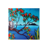 Jo May Textured Coastal Scenery - 3D Cork Backing Ceramic Tile - Wall Hanging