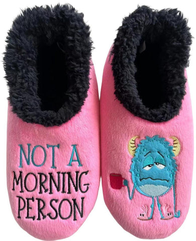 Slumbies - Women's Medium Simply Pairables Not A Morning Person Foot Covering