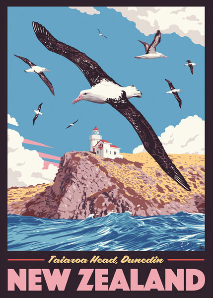 Pikitia Tea Towel - Taiaroa Head