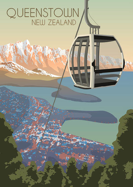 Pikitia Tea Towel - Queenstown