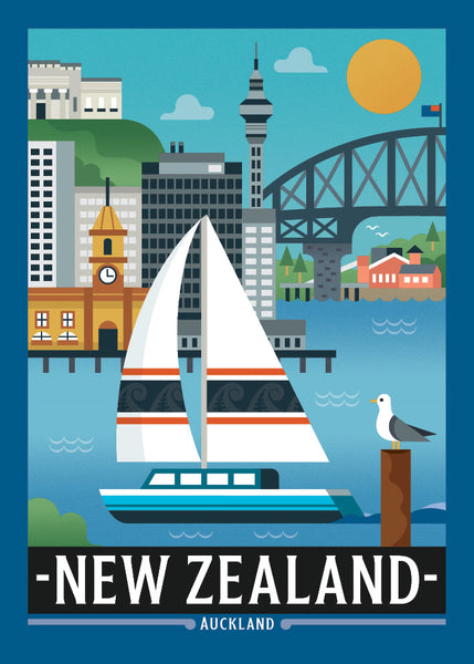 Pikitia Tea Towel - Auckland