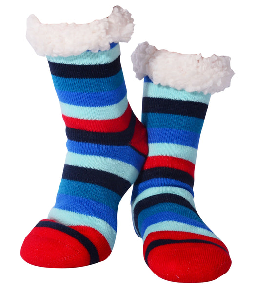 Nuzzles - Men's Stripe - Red Foot Covering