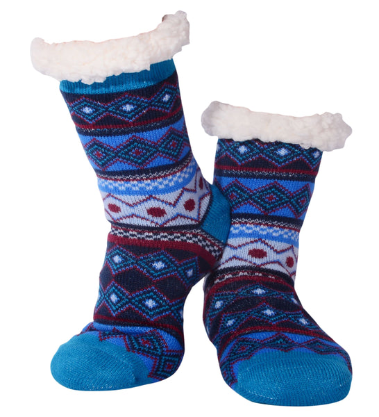 Nuzzles - Men's Aztec - Blue Foot Covering