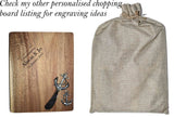 !!! Personalised Board with Spreader & Burlap Bag