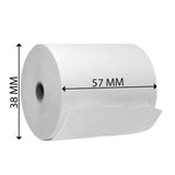 EFTPOS THERMAL PAPER ROLLS 57MM X 38 MM 10 PACK