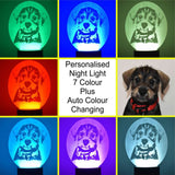 !!! Personalised Night Light, 7 Colour with Auto Colour Changing facility