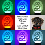 !!! Personalised Night Light, 7 Colour with Auto Colour Changing facility