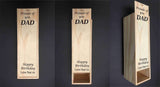 !!! Personalized Wooden - NZ Pine Single Wine Box