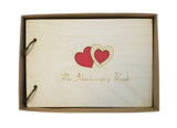 Anniversary Guest Book With Two Hearts