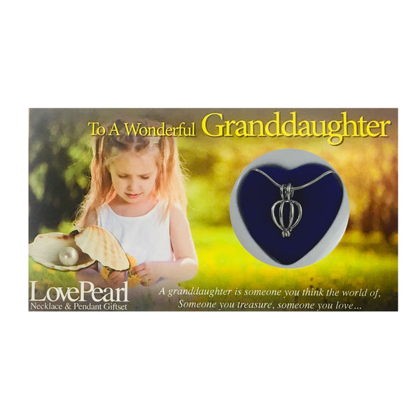 GRANDDAUGHTER - LOVE PEARL NECKLACE & PENDANT GIFTSET