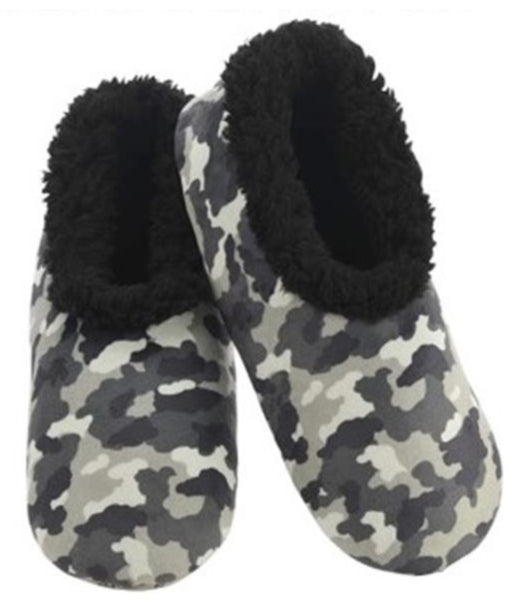 Slumbies - Men's Small Camo Cloud Gray Foot Covering