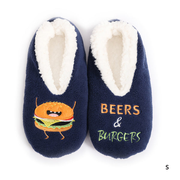 Sploshies - Men's Large Duo Burger Foot Covering Slipper