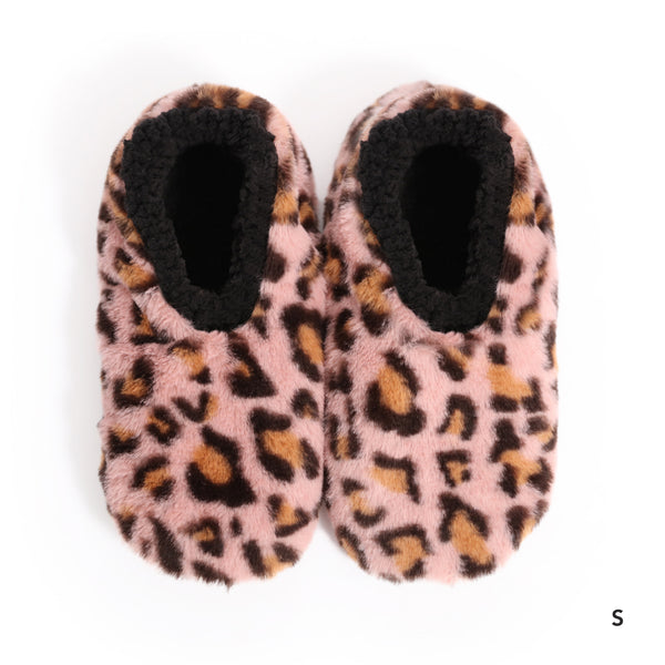 Sploshies - Women's Medium Leopard Pink Foot Covering Slipper