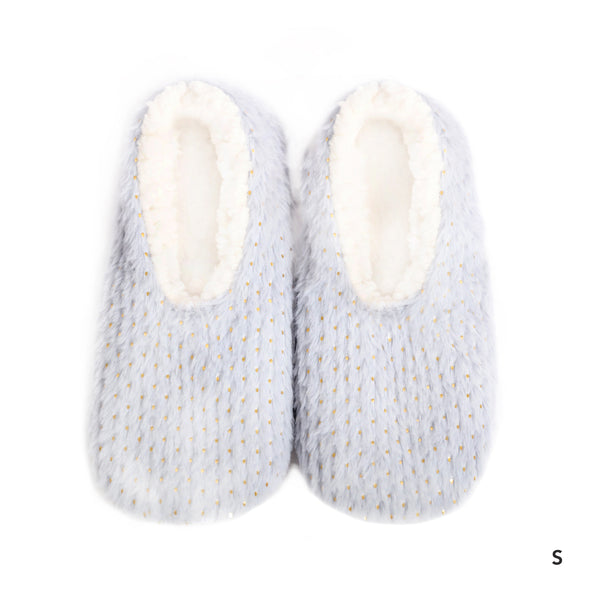 Sploshies - Women's Extra Large Metallic Grey Foot Covering Slipper