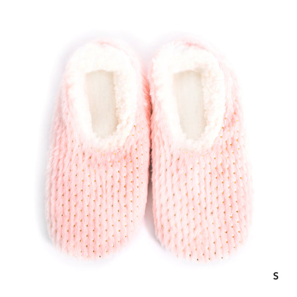 Sploshies - Women's Medium Metallic Pink Foot Covering Slipper