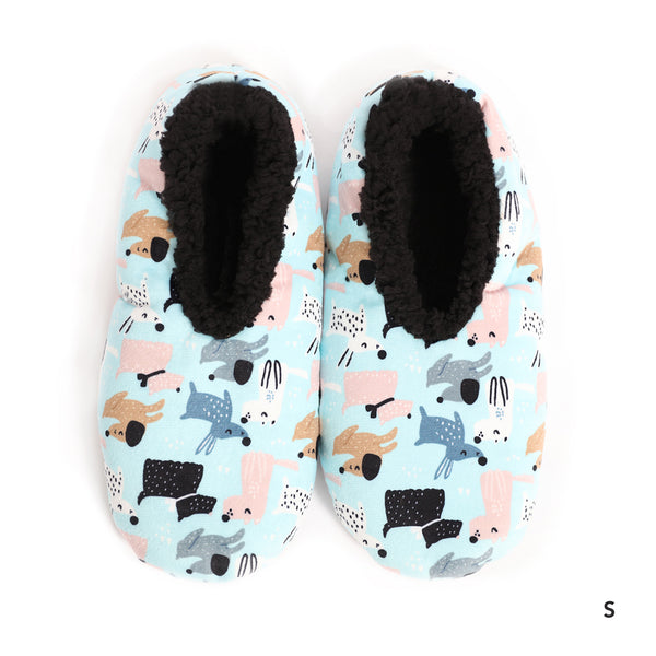 Sploshies - Women's Small Velvet Dog Foot Covering Slipper