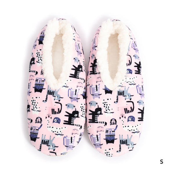 Sploshies - Women's Large Velvet Kitty Foot Covering Slipper