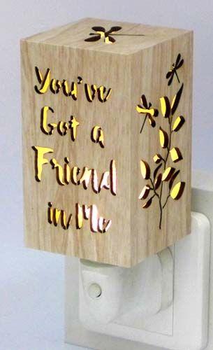 Friend In Me Wood Night Light