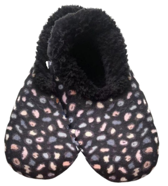 Slumbies - Women's Large Rich Velour Black Foot Covering