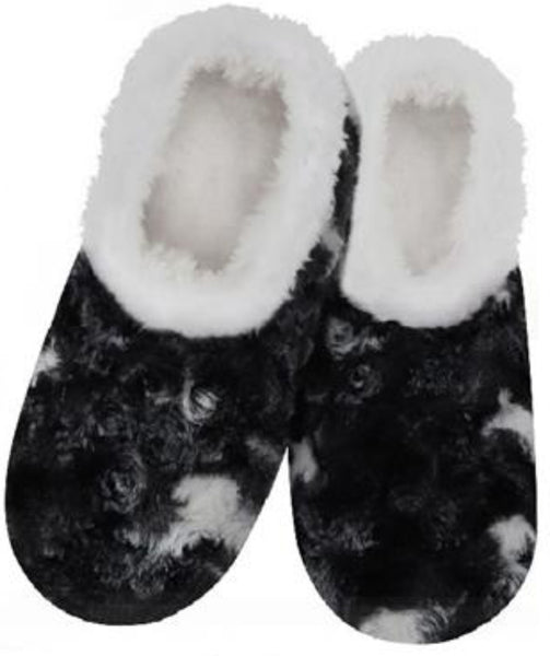 Slumbies - Women's Extra Large Tie Dye Charcoal Black Foot Covering