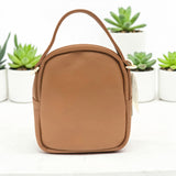 Woman's Genuine Leather Mini Rucksack - TAN