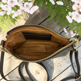 Woman's Genuine Leather Mini Crossbody Purse - Brown