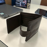 Men’s Everyday Button Tab Wallet - Brown