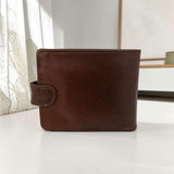 Men’s Button Tab Wallet with Coin Pocket - Cognac